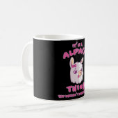 Llama Alpaca Llamas Alpacas Animal Gift Koffiemok (Voorkant links)