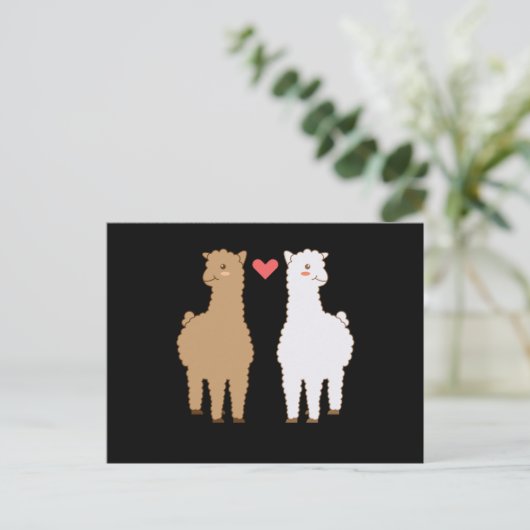 Llama Alpaca Llamas Alpacas Sweet Animal Design Briefkaart (Staand voorkant)