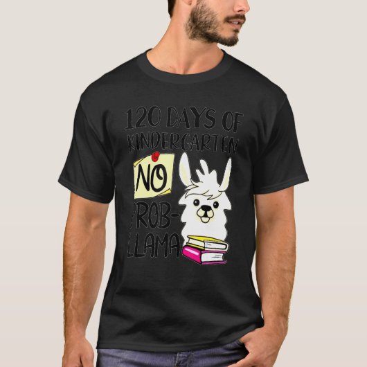 Llama & Alpaca Lovers 120 Days of Kindergarten No T-shirt (Voorkant)