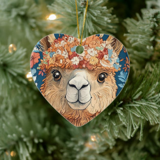 Llama Alpaca op elke leeftijd Keramisch Ornament