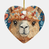 Llama Alpaca op elke leeftijd Keramisch Ornament (Achterkant)