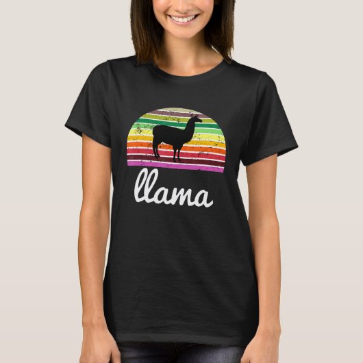 Llama Alpaca Peru Souvenir T-shirt (Voorkant)