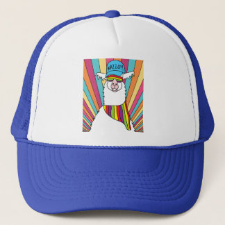 Llama Alpaca Retro  Trucker Pet