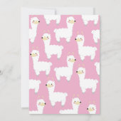Llama Alpaca Schattigee Kinder 1e verjaardag Kaart (Achterkant)