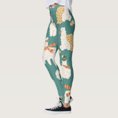 Llama Alpaca trui Naadloos patroon. Leggings (Links)