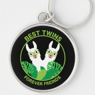 Llama Alpaca Twins Sleutelhanger