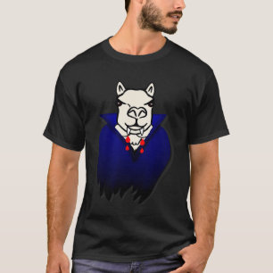 Llama Alpaca Vampier Tanden Dieren Halloween T-shirt