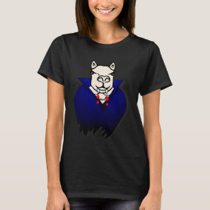 Llama Alpaca Vampier Tanden Dieren Halloween T-shirt