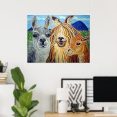 LLAMA, ALPACA, VICUNA!! POSTER (Thuiskantoor)