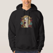 Llama Alpaca Wine Design Alpaca Llama Hoodie (Voorkant)