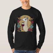 Llama Alpaca Wine Design Alpaca Llama T-shirt (Voorkant)
