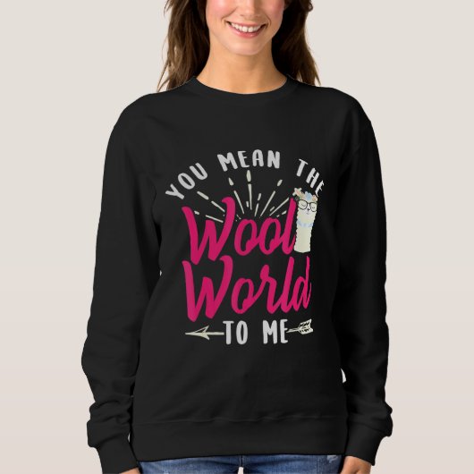 Llama Alpaca Wool World Design Trui (Voorkant)
