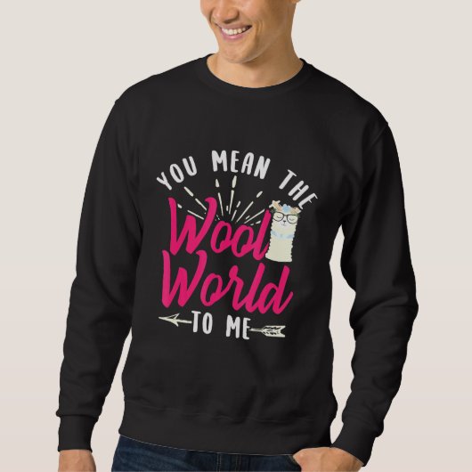 Llama Alpaca Wool World Design Trui (Voorkant)
