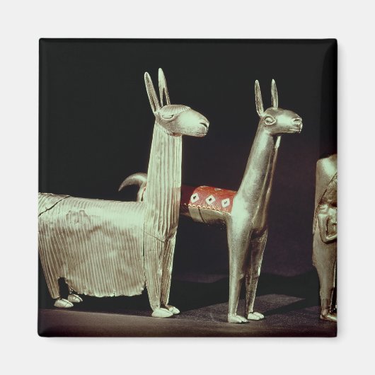 Llama, alpiaca en vrouw magneet (Voorkant)