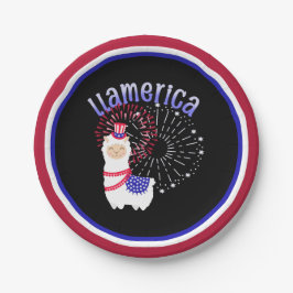 Llama American Juli 4 Papieren Bordje