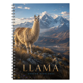 Llama Andeshooglanden DIEREN Notitieboek