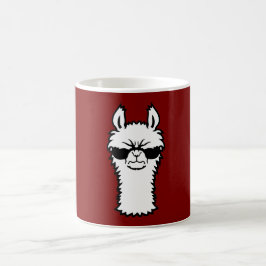 Llama Angry Cool Sunglasses Furry Animal Attitude  Koffiemok