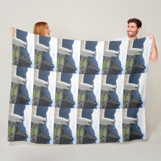 Llama Animal Custom Destiny's Destiny Fleece Deken (In situ)