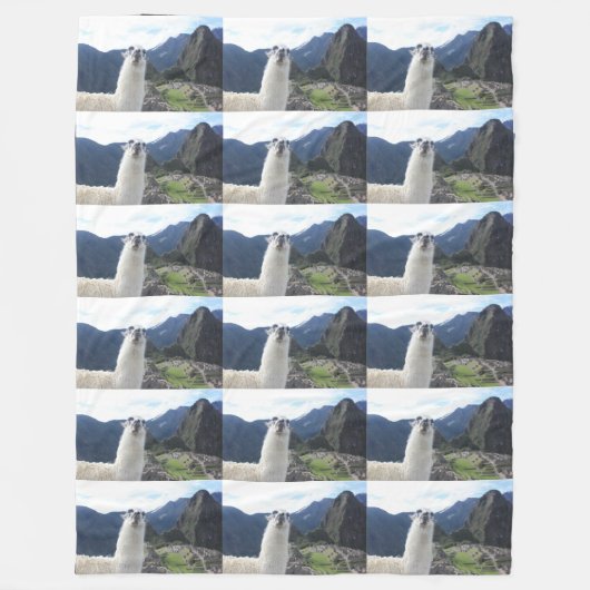 Llama Animal Custom Destiny's Destiny Fleece Deken (Voorkant)