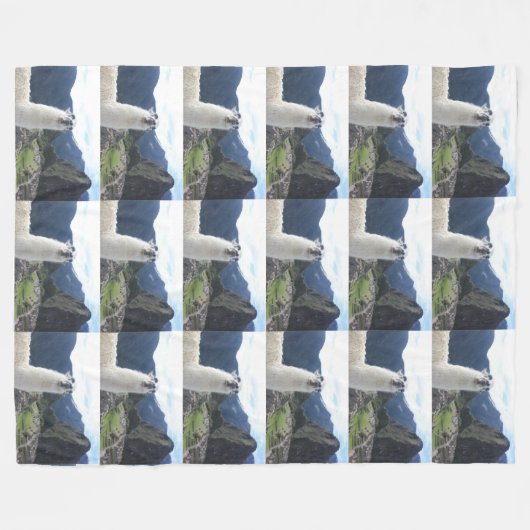 Llama Animal Custom Destiny's Destiny Fleece Deken (Voorkant (Horizontaal))