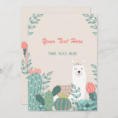 Llama Any Event Kaart (Voorkant / Achterkant)