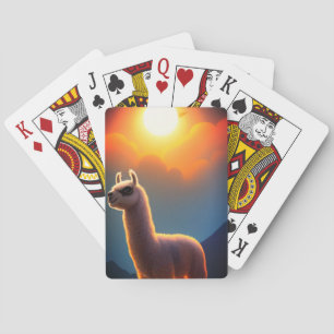 Llama Art Pokerkaarten