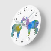 Llama art ronde klok (Hoek)