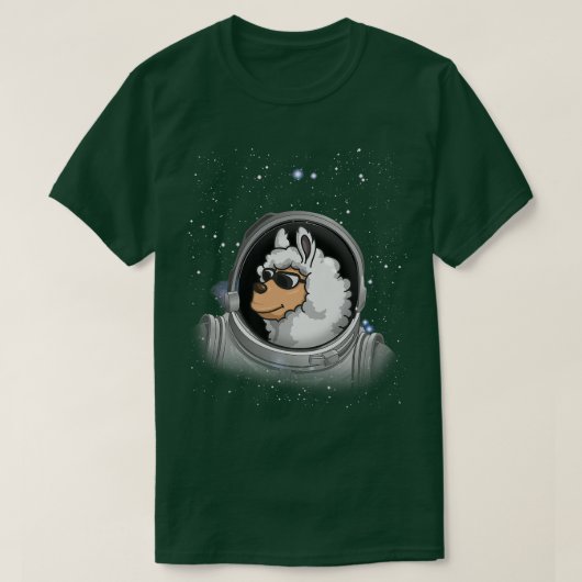 Llama Astronaut Space Astronomy Astronaut Llama T-shirt (Design voorkant)