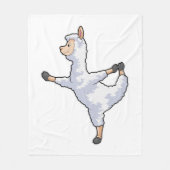 Llama at Yoga Fleece Deken (Voorkant)