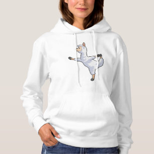 Llama at Yoga Hoodie