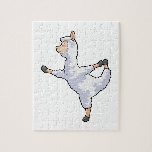 Llama at Yoga Legpuzzel (Verticaal)