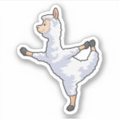 Llama at Yoga Sticker (Voorkant)
