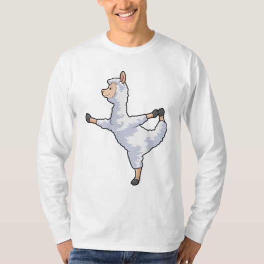 Llama at Yoga T-shirt (Voorkant)