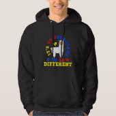 Llama Autism Awareness Autism Mam Suppor Hoodie (Voorkant)