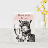 Llama-azing News Gefeliciteerd Kaart (Gele Bloem)