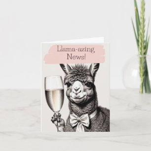 Llama-azing News Gefeliciteerd Kaart