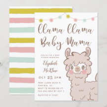 Llama Baby Mama Gender Neutral Shower
