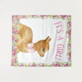 Llama Baby Shower Achtergrond Banner Wandkleed (Voorkant (horizontaal))