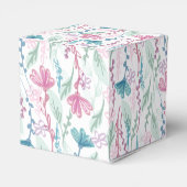 Llama Baby shower Cute Blue Boy Bedankdoosjes (Achterkant)