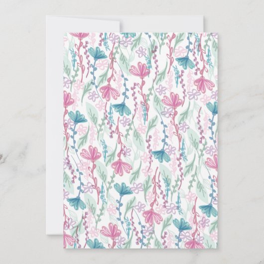 Llama Baby shower Cute Green Gender Neutral Kaart (Achterkant)