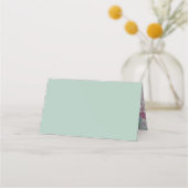 Llama Baby shower Cute Green Gender Neutral Plaatskaartje (Achterkant)