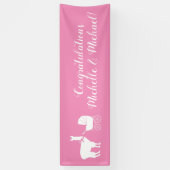 Llama Baby shower Cute Pink Girl Spandoek (Verticaal)