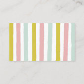 Llama Baby shower Diaper Raffle Ticket Informatiekaartje (Achterkant)