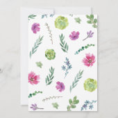 Llama-Baby shower Kaart (Achterkant)