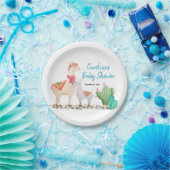 Llama baby shower papier borden papieren bordje (Feest)
