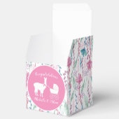 Llama Baby shower Pink Girl Bedankdoosjes (Geopend)