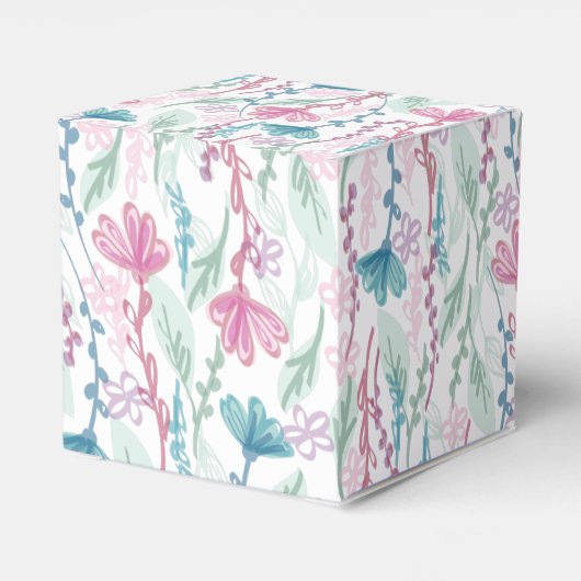 Llama Baby shower Pink Girl Bedankdoosjes (Achterkant)