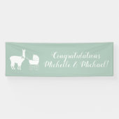 Llama-Baby shower Spandoek (Horizontaal)