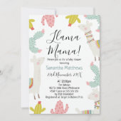Llama Baby shower Uitnodiging (Voorkant)