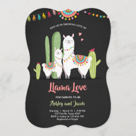 Llama baby shower uitnodiging Llama Love Fiesta